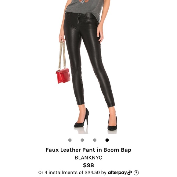 Blank NYC Pants - BLANKNYC Faux Leather Pant in Boom Bap
EUC